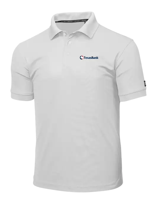 OGIO Bright White Caliber 2.0 Polo w/TexasBank Logo