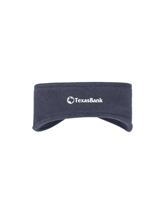 Navy Stretch Fleece Headband w/TexasBank Logo