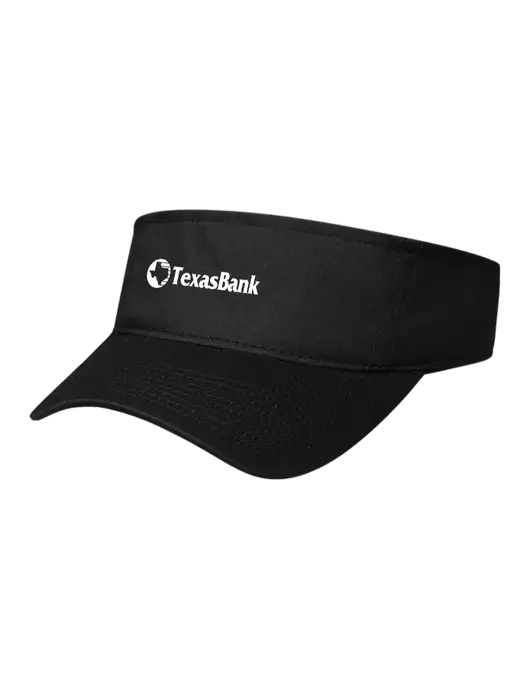 Black Cap Visor w/TexasBank Logo