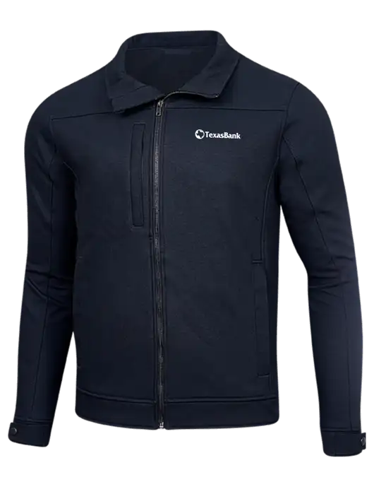 Cornerstone Navy Duck Bonded Soft Shell Jacket w/TexasBank Logo