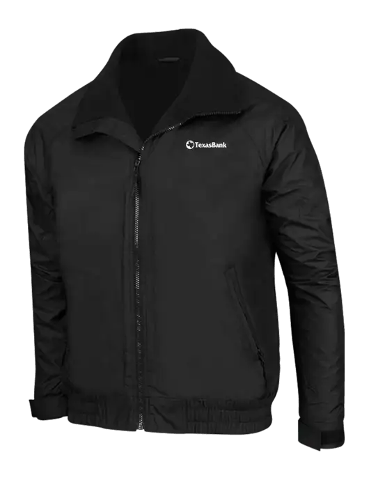 True Black/True Black Classic Competitor Jacket w/TexasBank Logo