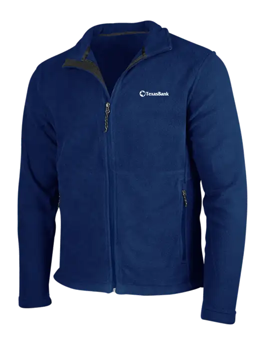 Navy Fleece Jacket w/TexasBank Logo