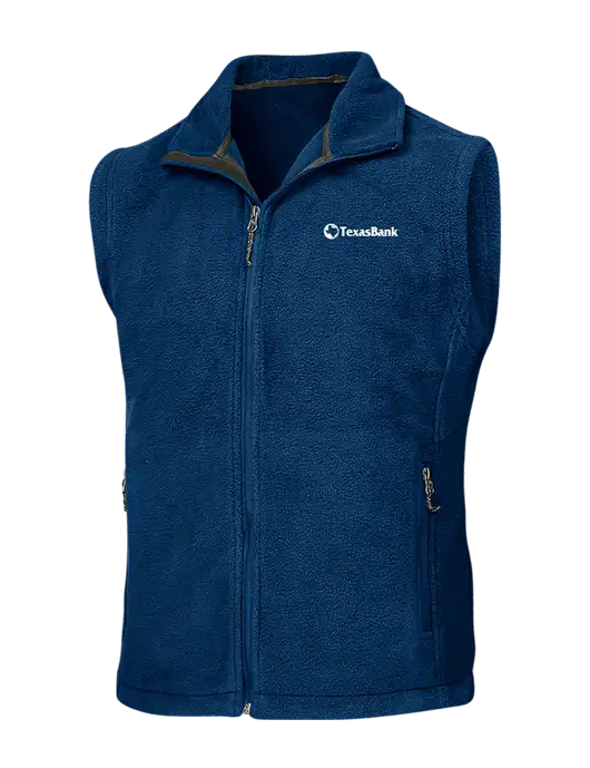 Navy Fleece Vest w/TexasBank Logo