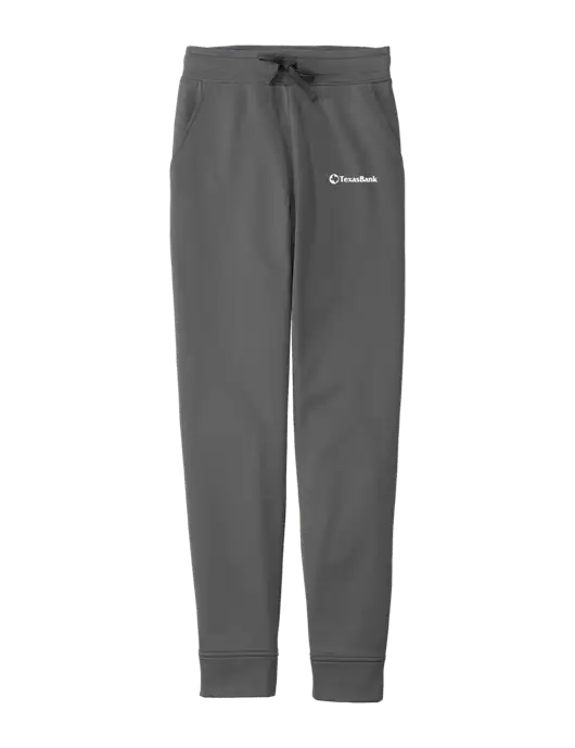 Sport-Wick Dark Grey Fleece Jogger w/TexasBank Logo