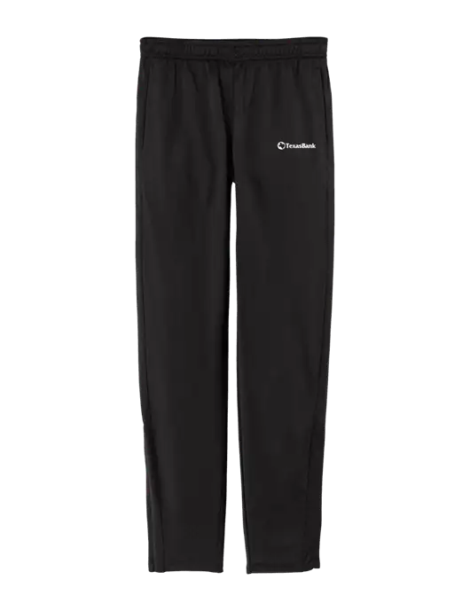Tricot Black Track Jogger w/TexasBank Logo