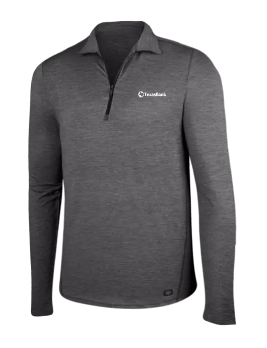 OGIO Gear Grey Heather Endurance Force 1/4 Zip w/TexasBank Logo