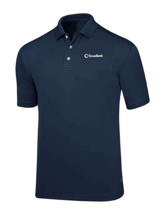 Callaway Core Navy Performance Polo w/TexasBank Logo