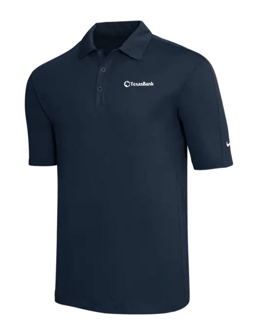Nike Navy Tech Sport Dri-FIT Polo w/TexasBank Logo