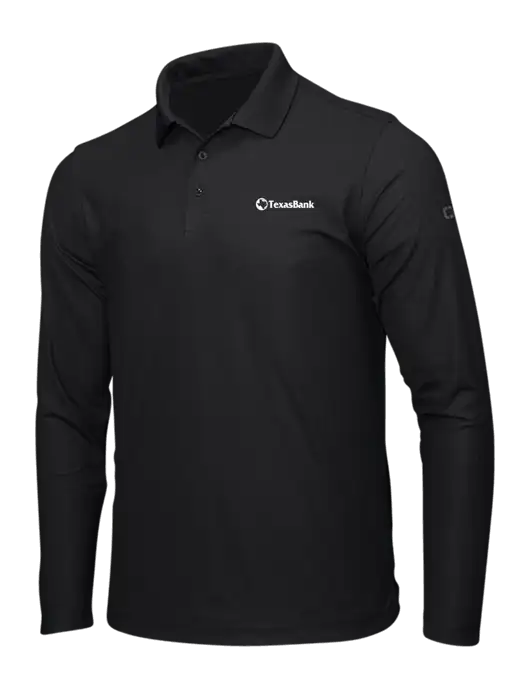 OGIO Blacktop Caliber 2.0 Long Sleeve Polo w/TexasBank Logo