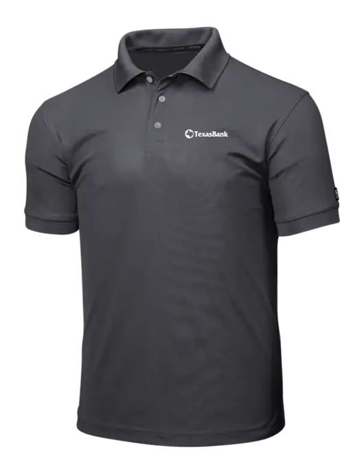 OGIO Charcoal Grey Caliber 2.0 Polo w/TexasBank Logo