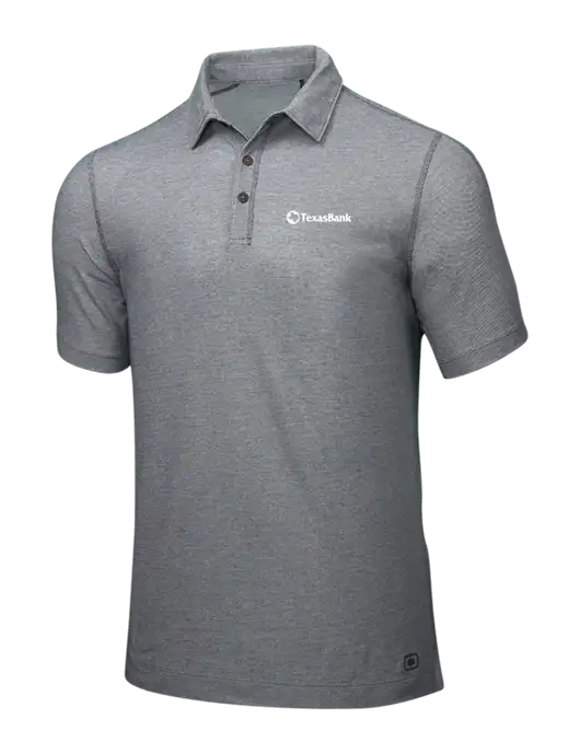 OGIO Medium Grey ONYX Polo w/TexasBank Logo