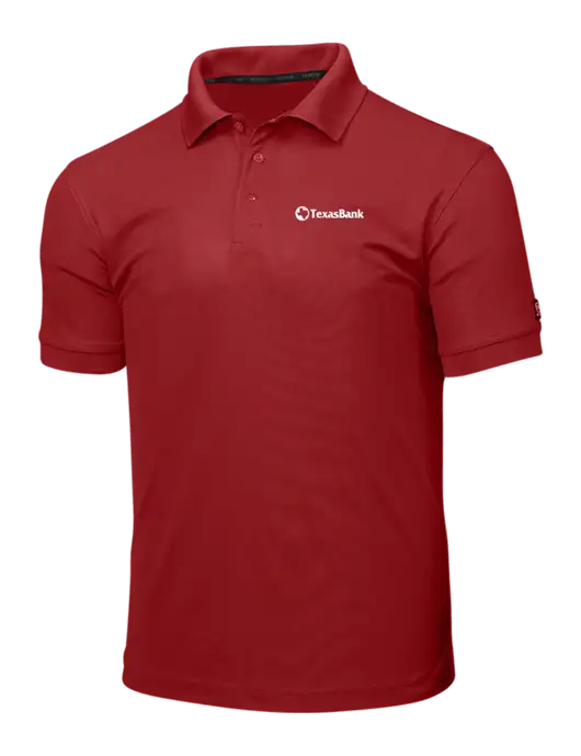 OGIO Red Caliber 2.0 Polo w/TexasBank Logo