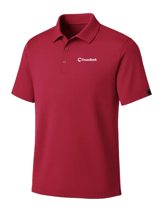 OGIO Red Framework Polo w/TexasBank Logo