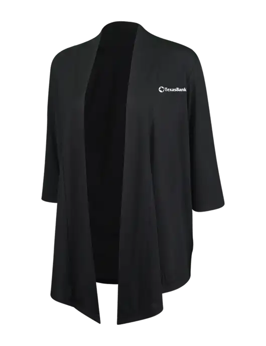 Black Womens Concept Shrug w/TexasBank Logo
