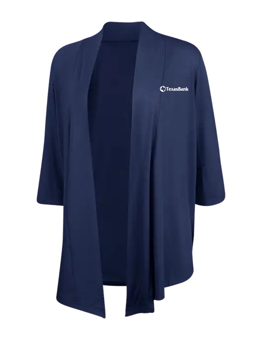 Dress Navy Blue Womens Concept Shrug w/TexasBank Logo