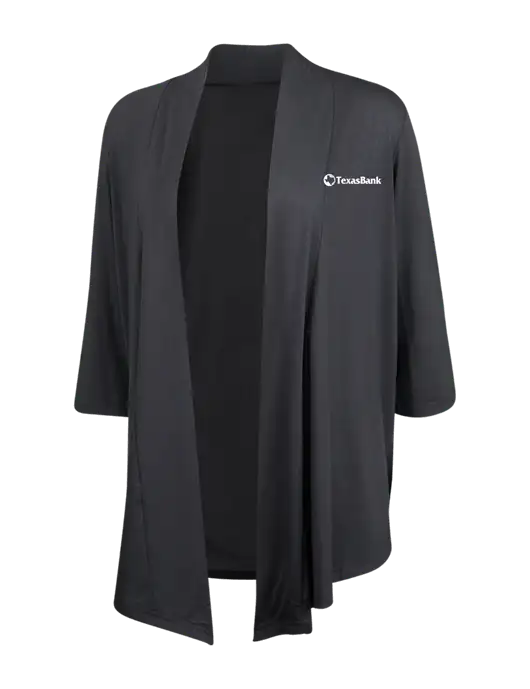Grey Smoke Womens Concept Shrug w/TexasBank Logo