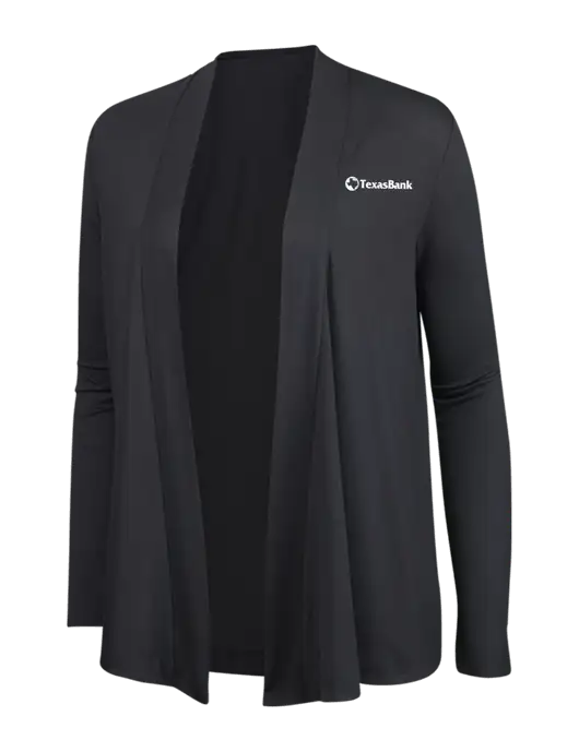 Smoke Grey Womens Concept Cardigan w/TexasBank Logo