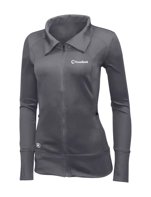 OGIO Dark Grey Womens Endurance Fulcrum Full-Zip w/TexasBank Logo