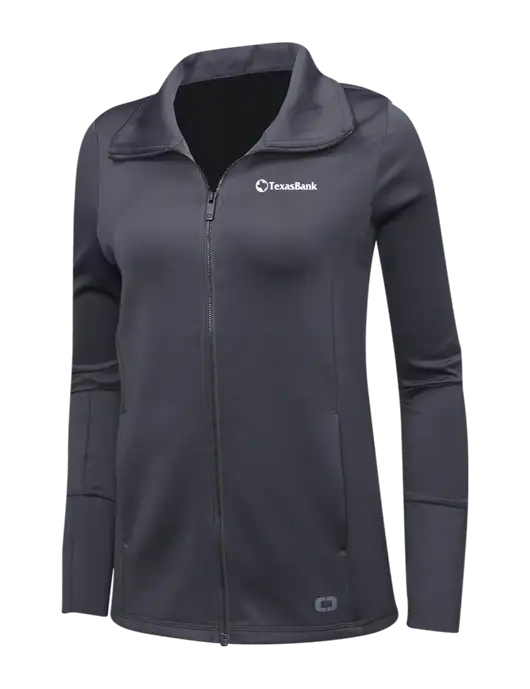 OGIO Dark Grey Womens Endurance Modern Performance Full-Zip w/TexasBank Logo