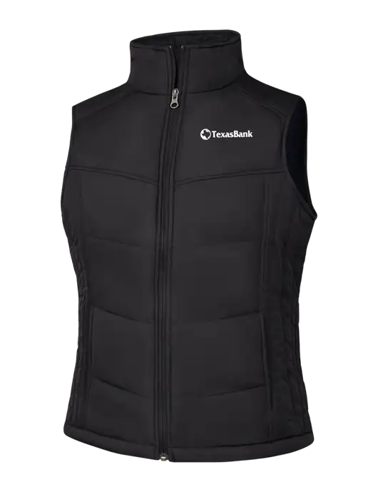 Womens Black/Black Vest w/TexasBank Logo