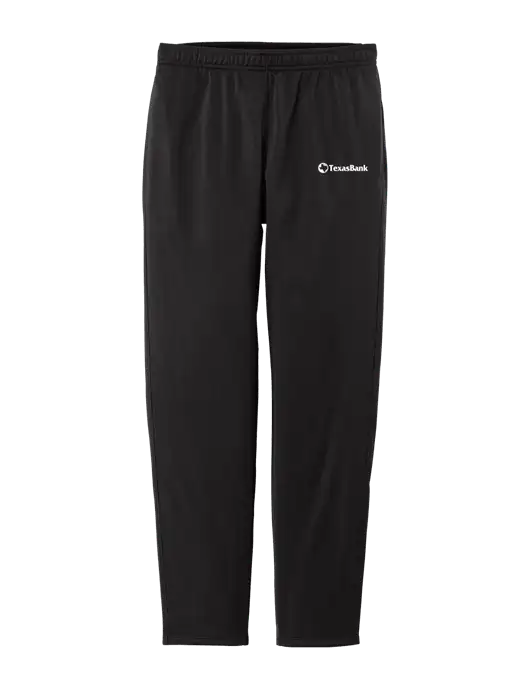 Womens Tricot Black Track Jogger w/TexasBank Logo