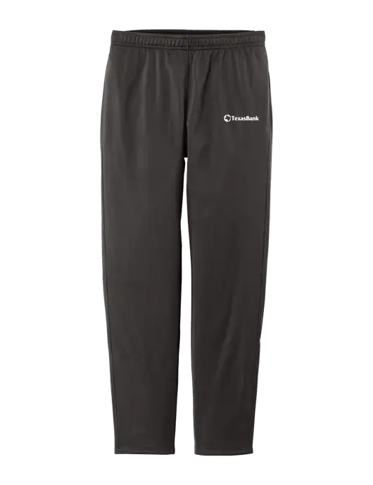 Womens Tricot Very Dark Grey Track Jogger w/TexasBank Logo