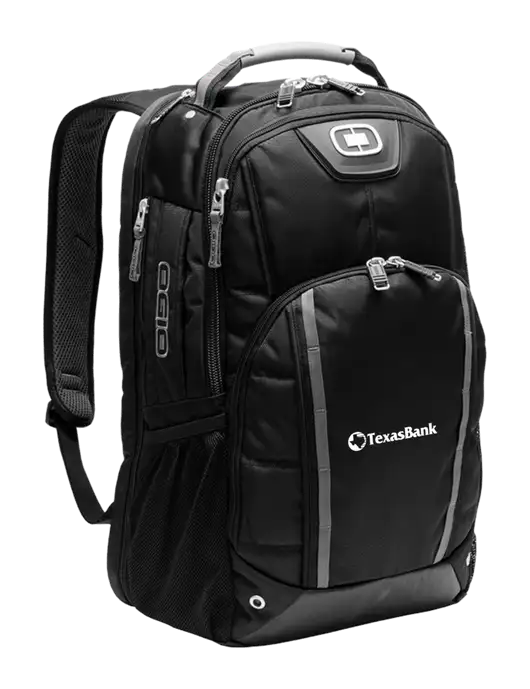 OGIO Black Bolt Pack w/TexasBank Logo