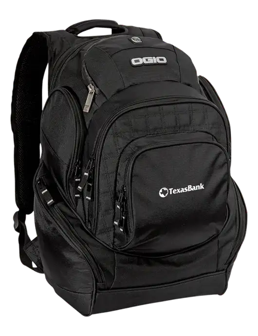 OGIO Black Mastermind Pack w/TexasBank Logo