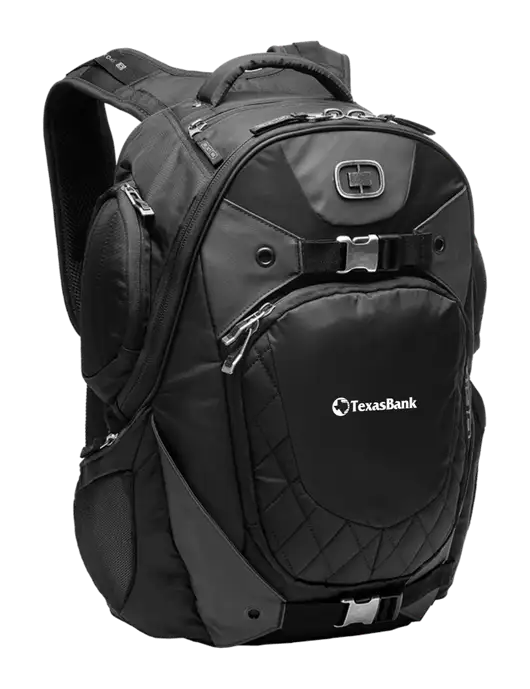 OGIO Black Squadron Pack w/TexasBank Logo