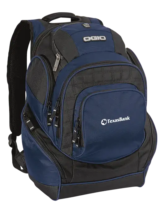 OGIO Navy Mastermind Pack w/TexasBank Logo